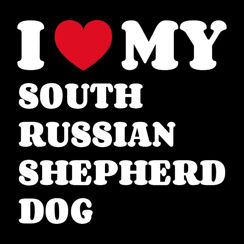 J’aime mon chien de berger de Russie du Sud