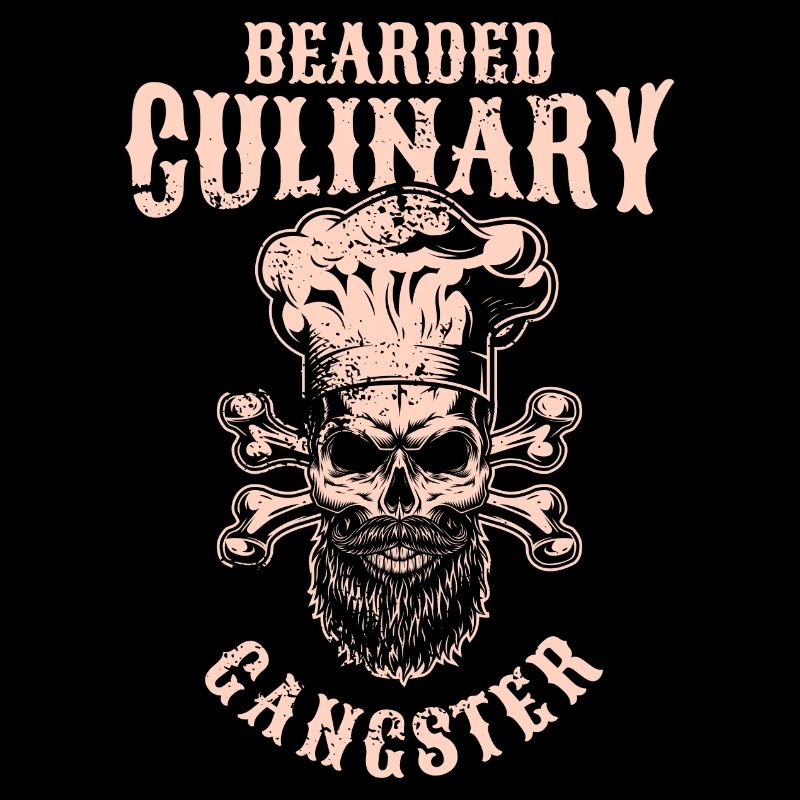One with a beard and culinary gangster