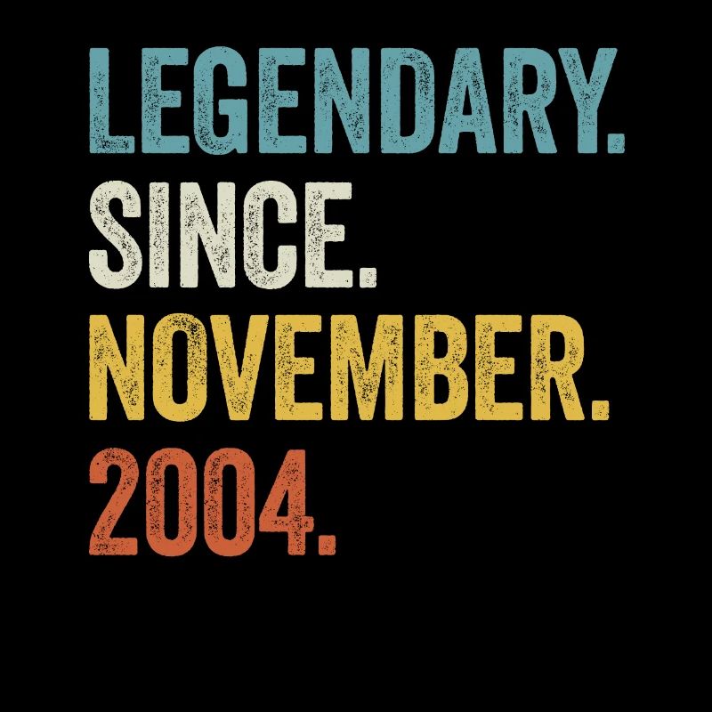 18 Years Old Legendary Since November 2004 18th