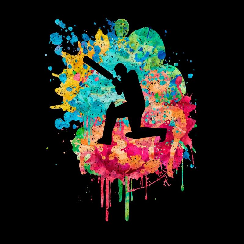 Joueurs de cricket à Popart