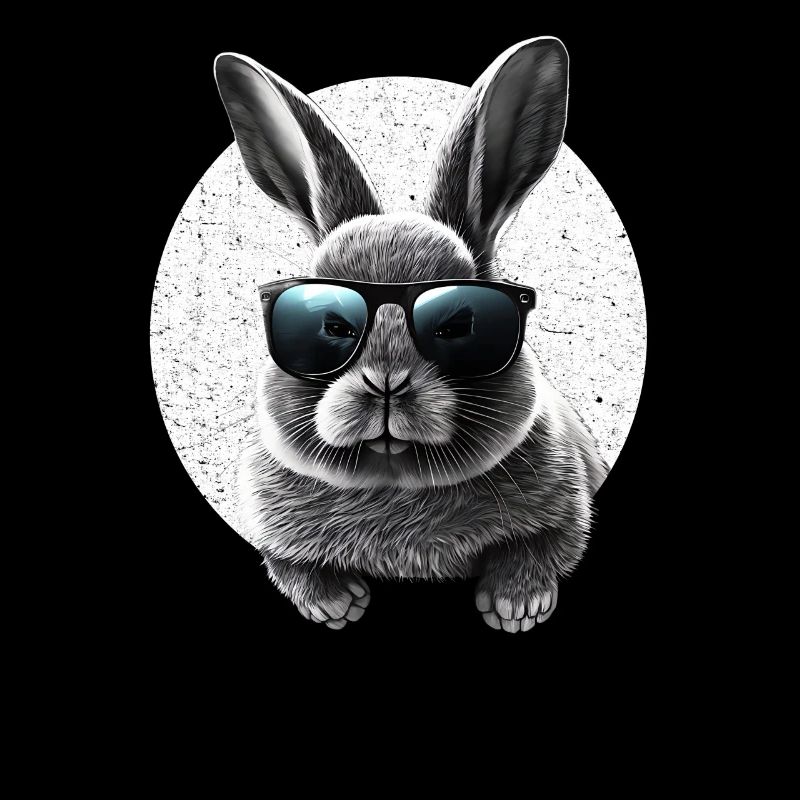 Cooler Hase mit Sonnenbrille