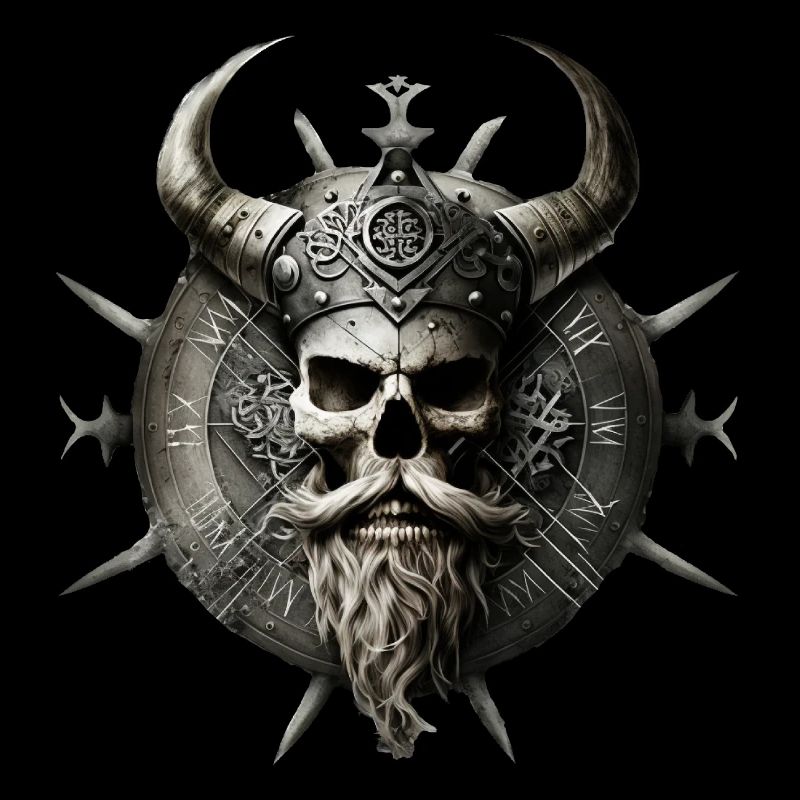 Viking Skull Dark