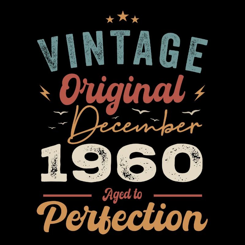 Vintage Geburtstag - Dezember 1960 - Geschenkidee
