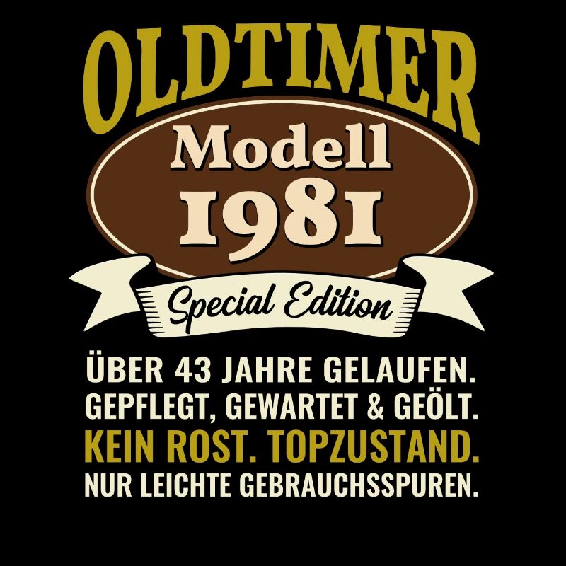 43. Geburtstag Oldtimer Modell 1981 43 Jahre
