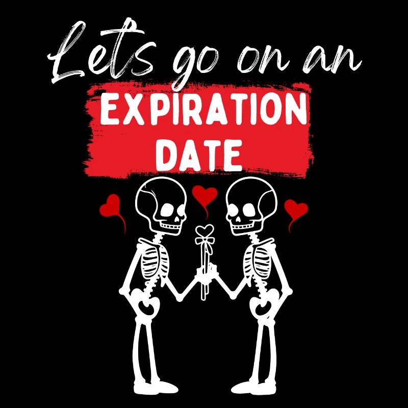 Date d’expiration - Death Skull cadeau de la Saint-Valentin