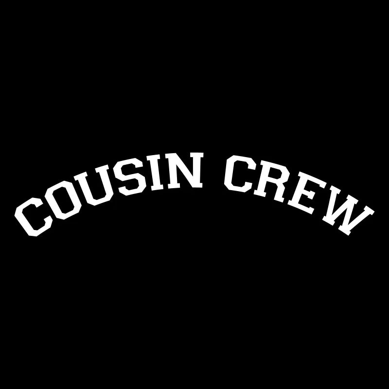 Cousin Crew Varsity Style Typography