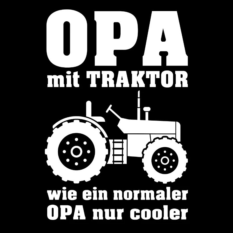 Opa mit Traktor ein Traum für die Enkel