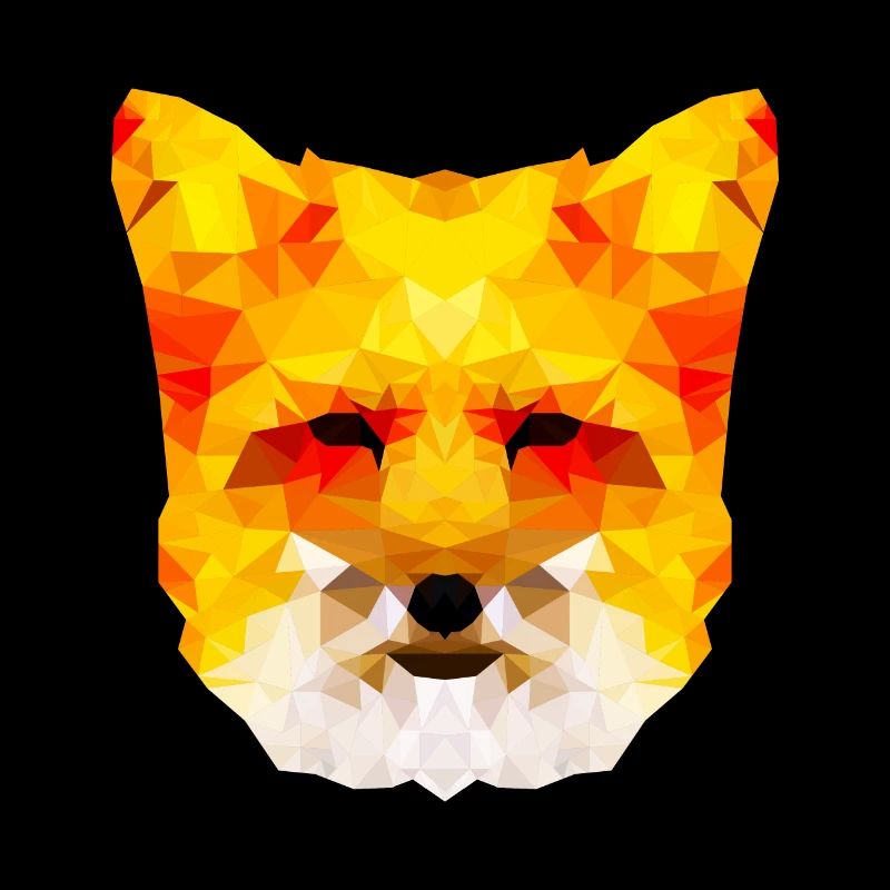 Belle conception de polygone de renard