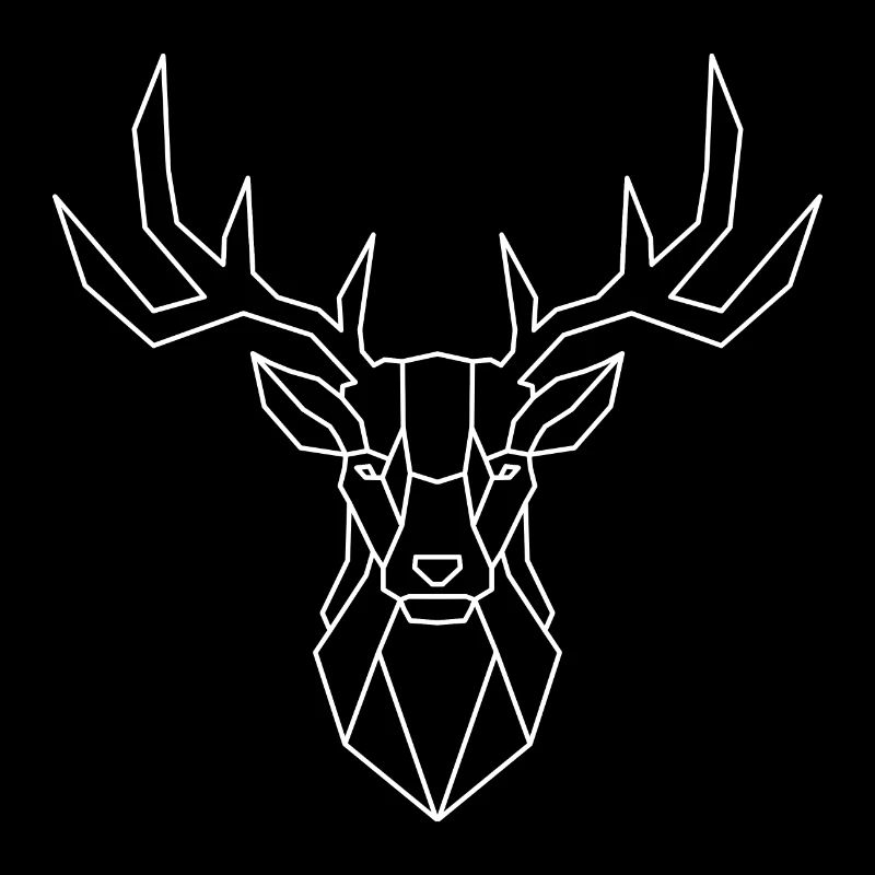 Geometric Deer – Elegance in Polygon Shape