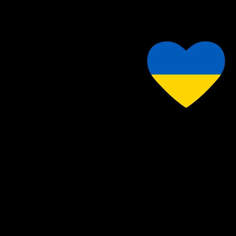 Cœur drapeau Ukraine