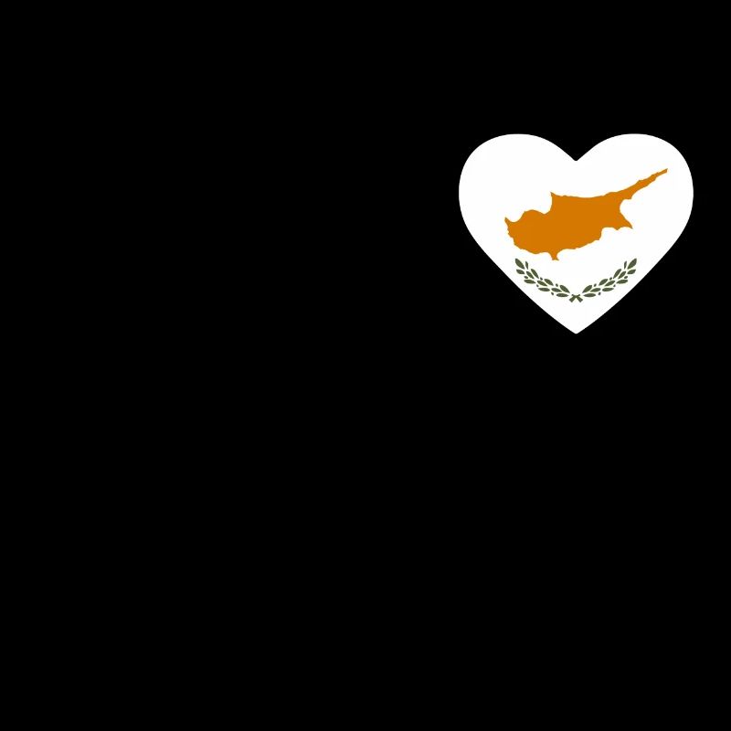 Cœur drapeau Chypre