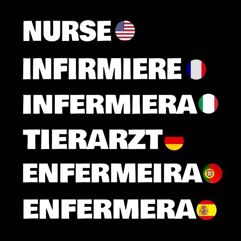 Nurse in 6 different languages