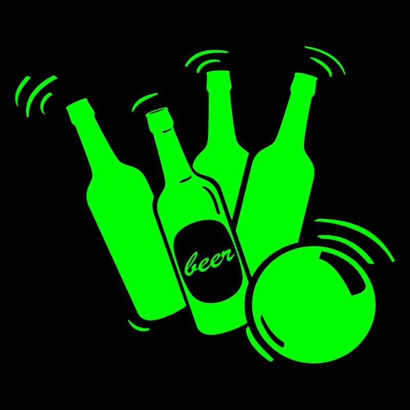 Bierflaschen Bowling