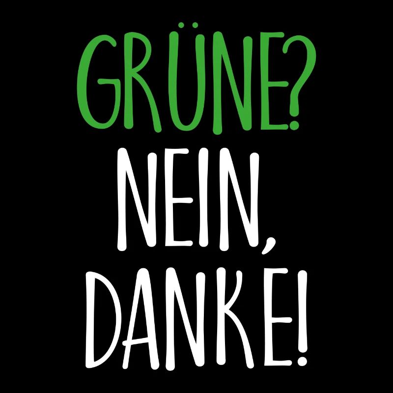 Grüne Nein Danke Geschenk