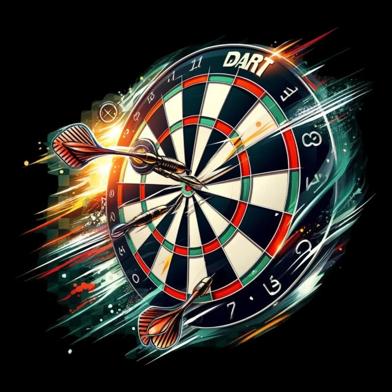Jouer aux fléchettes sur le jeu de fléchettes