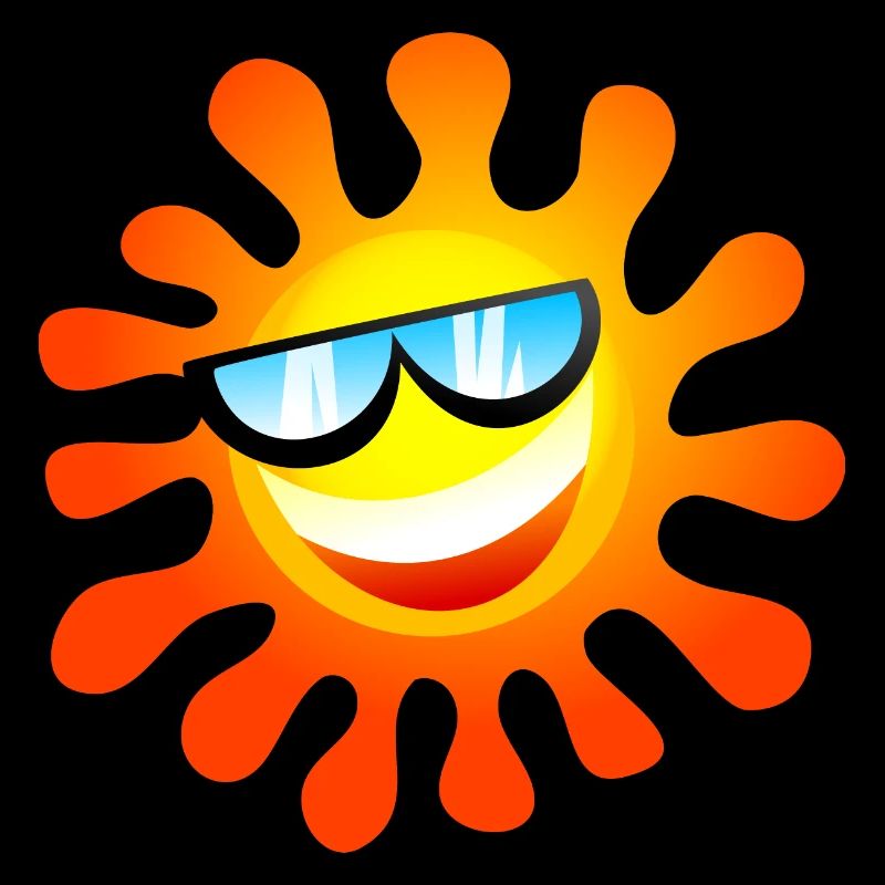 Happy Red Hot Summer Sun