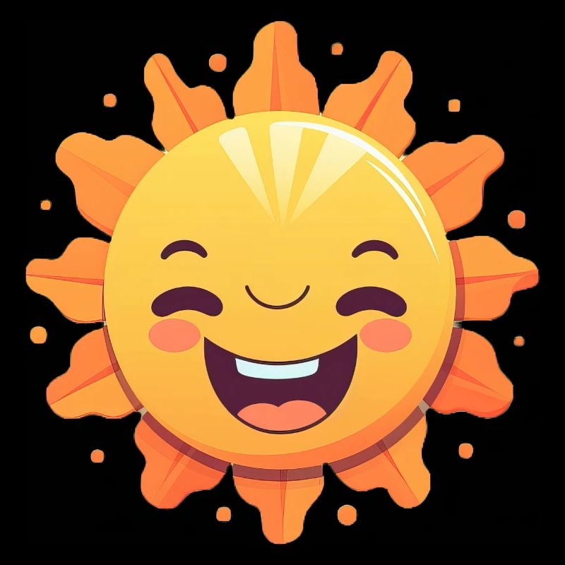 Smiling Sun: A cute and friendly sun