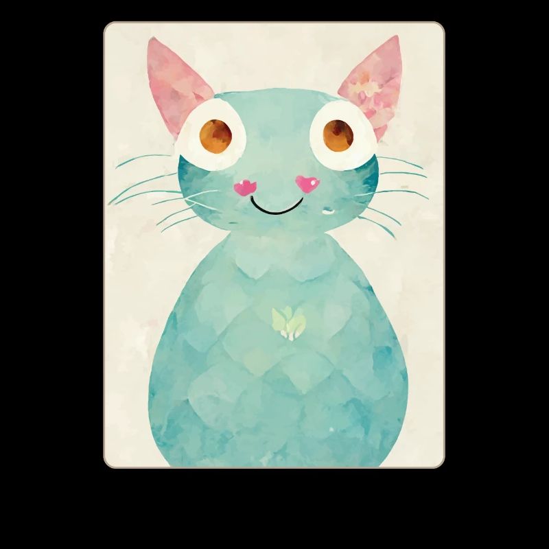 Portrait Chat Pastel Dessin de chat