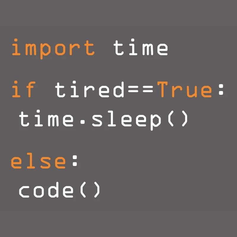 Python Code Import Sleep Tired Loop