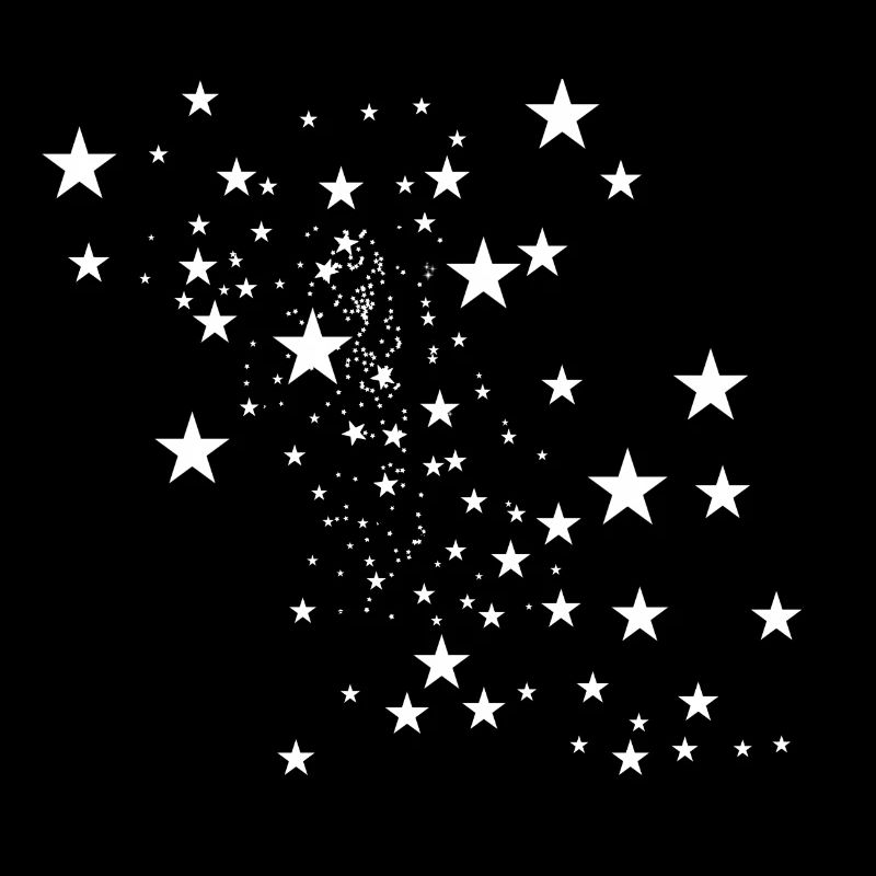 étoiles, étoile, étoiles blanches, illustration