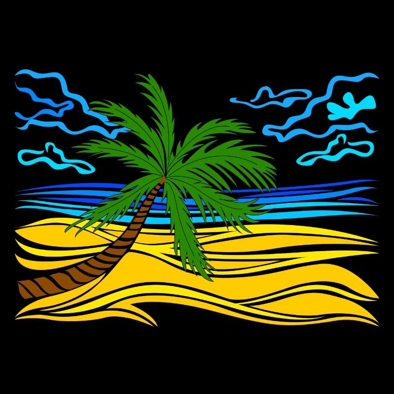 palm tree on the beach