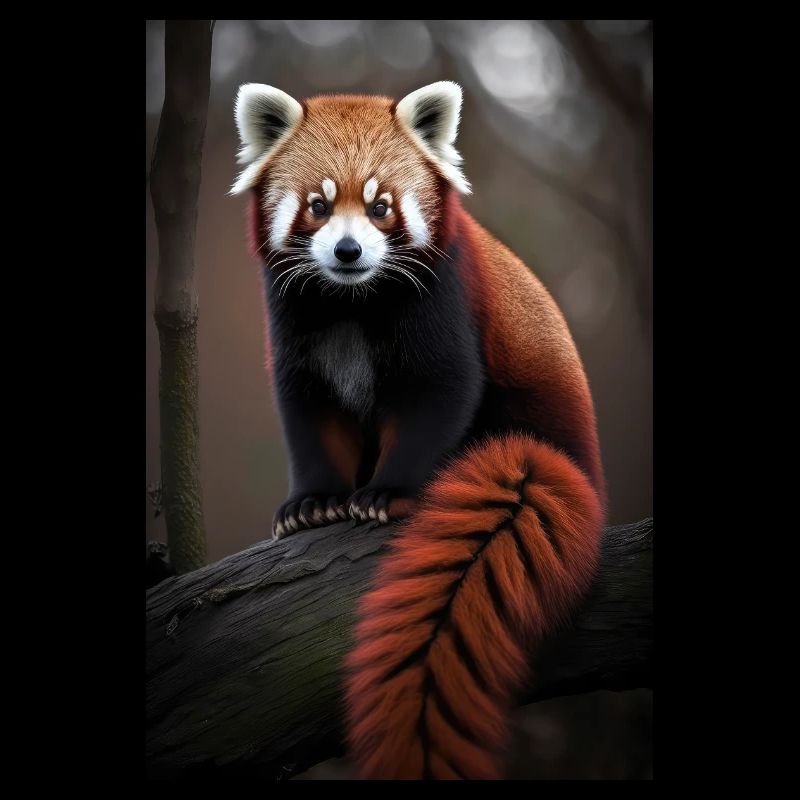 Panda Rouge Petit Panda Mignon Kawaii