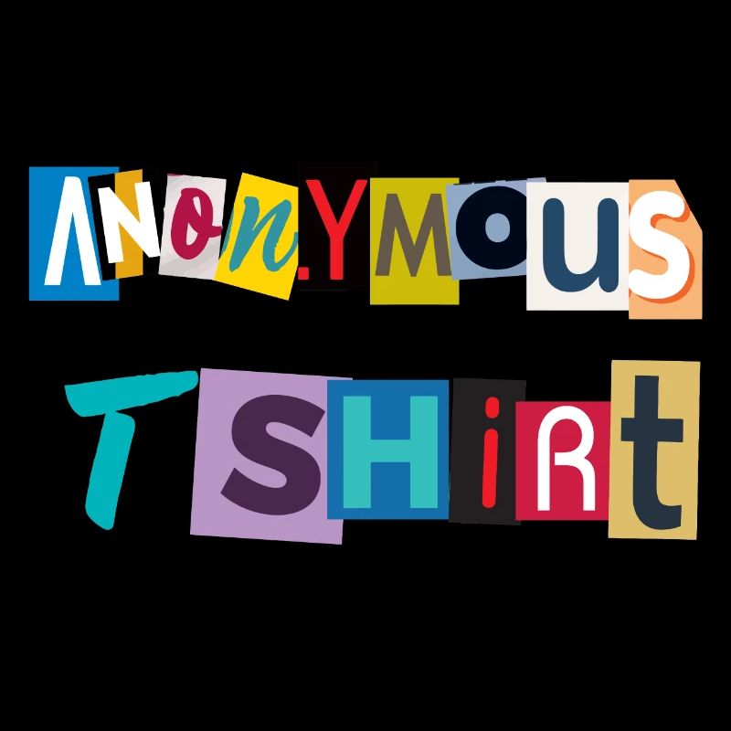 Anonymous TShirt en lettre de journaux.