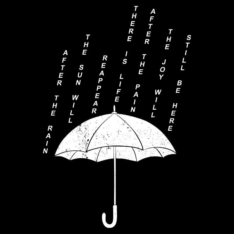 Rain Quote Graphic