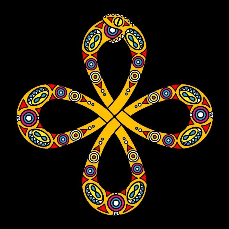 Ouroboros Noeud Celtique Infinity Design