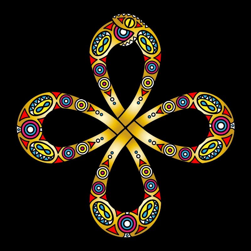 Ouroboros Keltischer Knoten Unendlichkeitszeichen