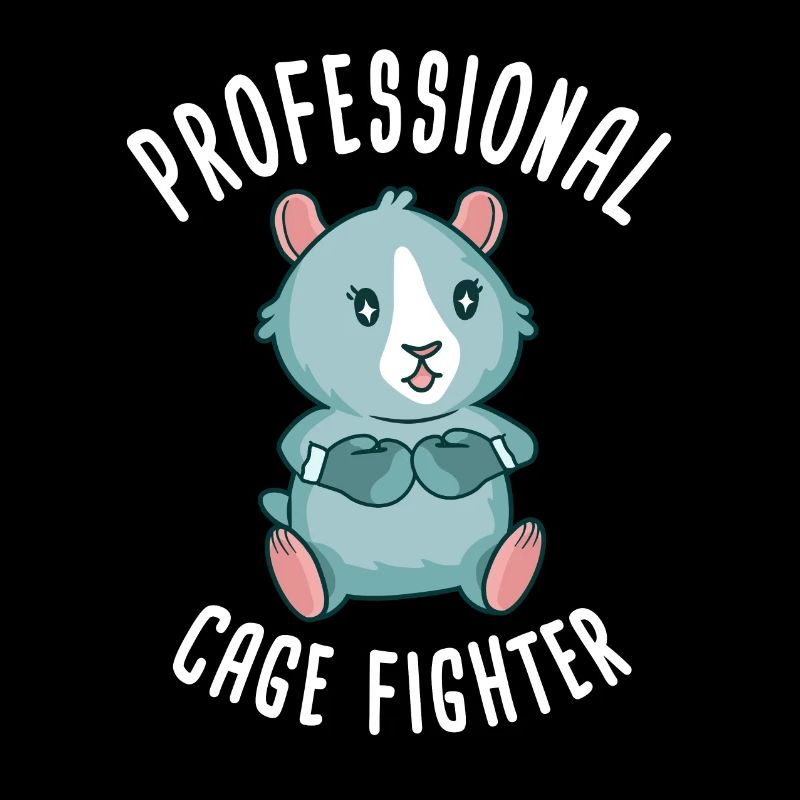 Cage Fighter Drôle de motif de cochon d’Inde