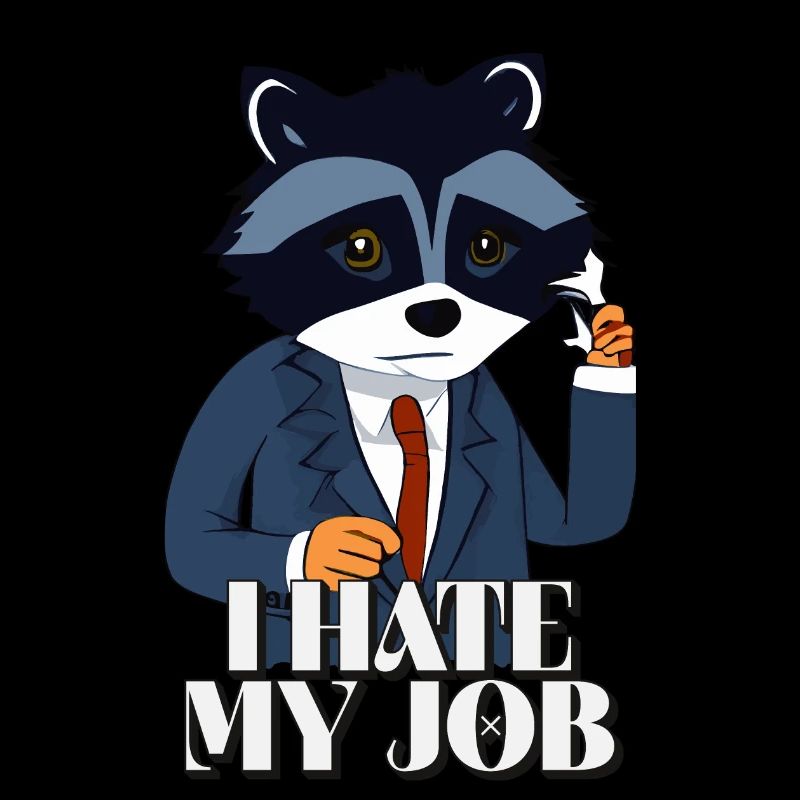 I hate my job - Funny sarcastproof saying