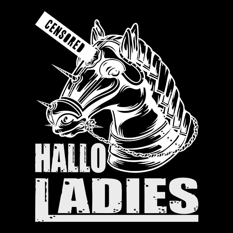 Hallo Ladies Pferdekopf Pferd Zensiert Einhorn