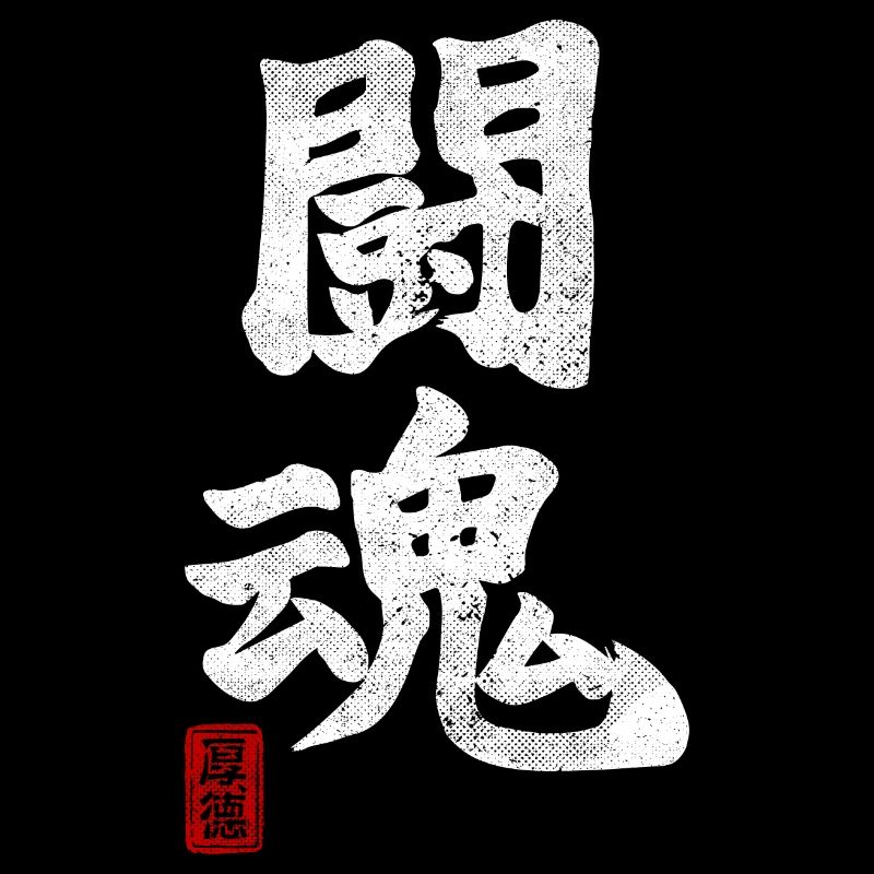 Kampfgeist Kampfkunst Samurai Kanji MMA