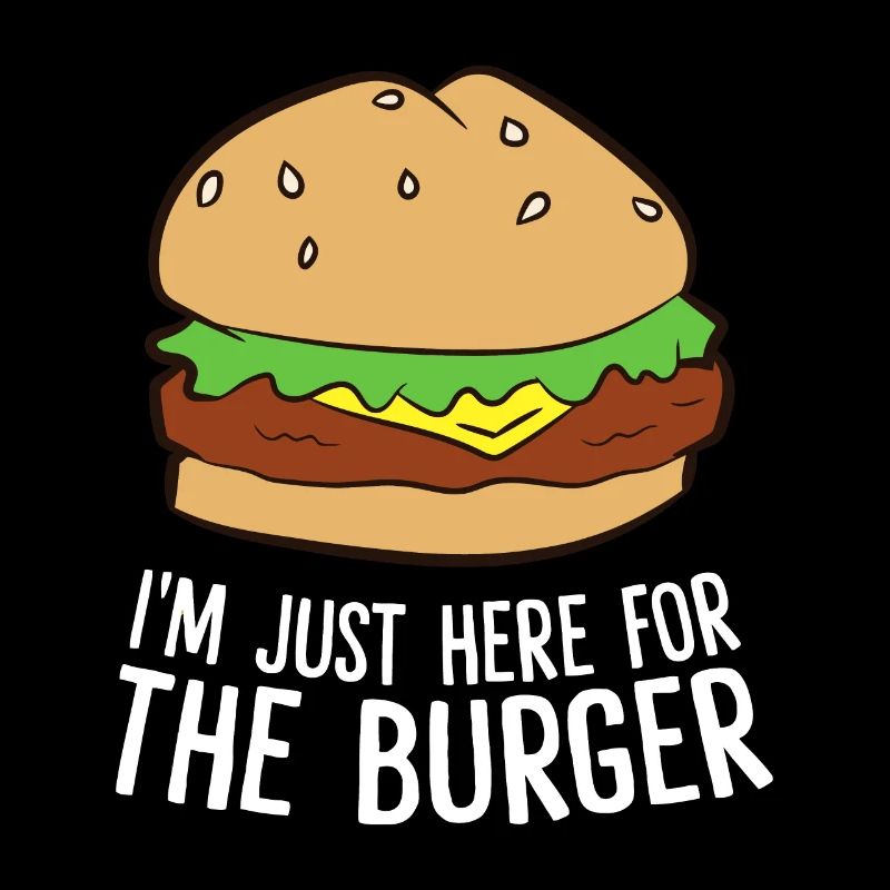Je suis juste ici pour le hamburger de restauration rapide Burger