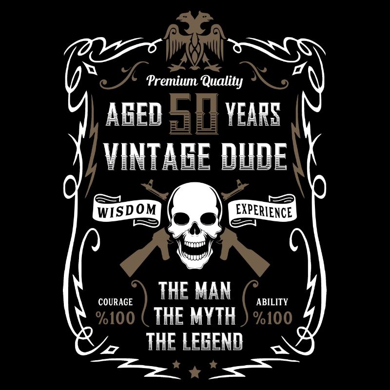 Leeftijd 50 jaar Vintage Dude