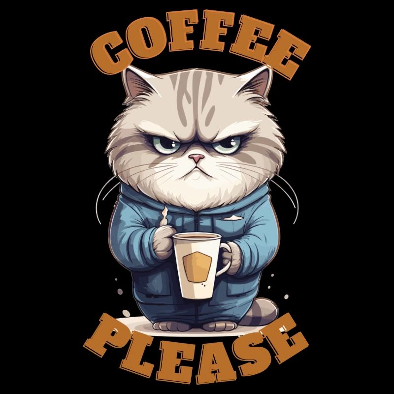 Coffee Please Cat