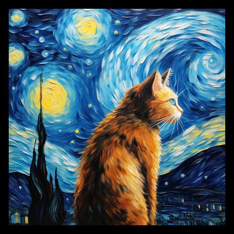 Katze, katzenmotiv, van gogh