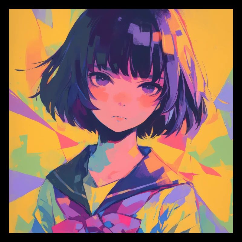 anime, schulmädchen, waifu, japan