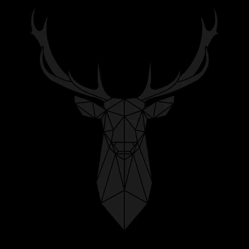 Deer Geometry T-Shirt Polygon Art Deer Or