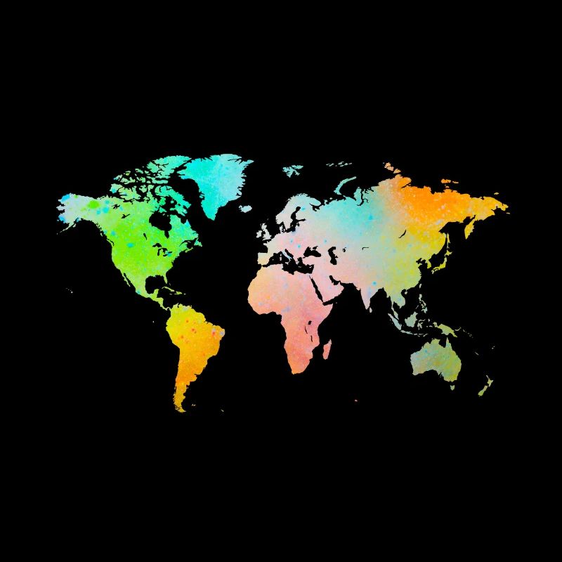 Spray Paint World Map