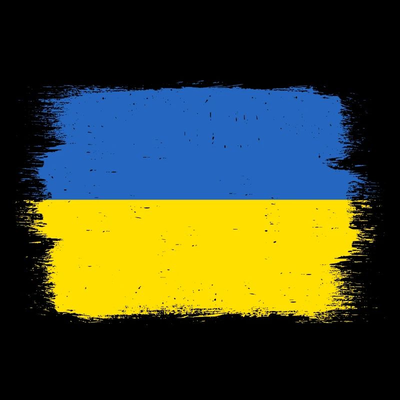 Drapeau de l’Ukraine Vintage Drapeau ukrainien d’occasion Look