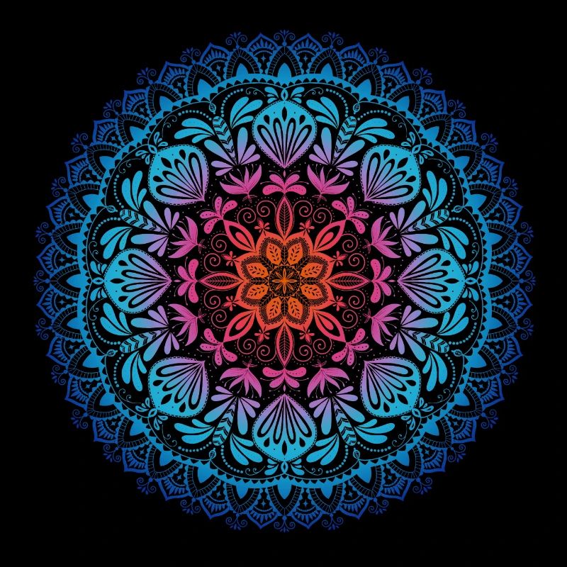 Regenbogen Mandala