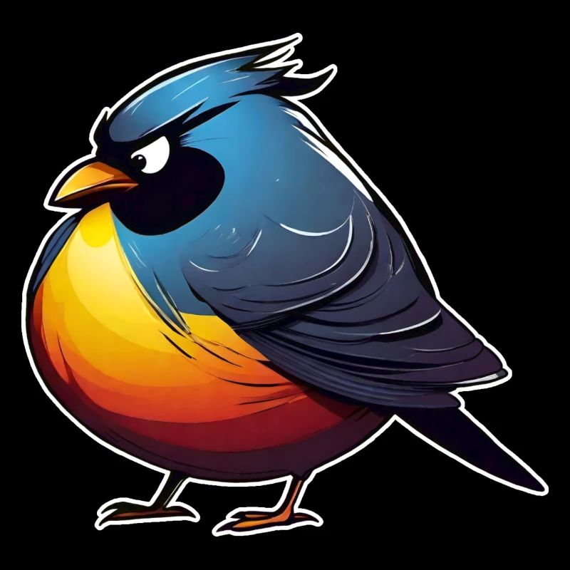 Gros petit oiseau féroce