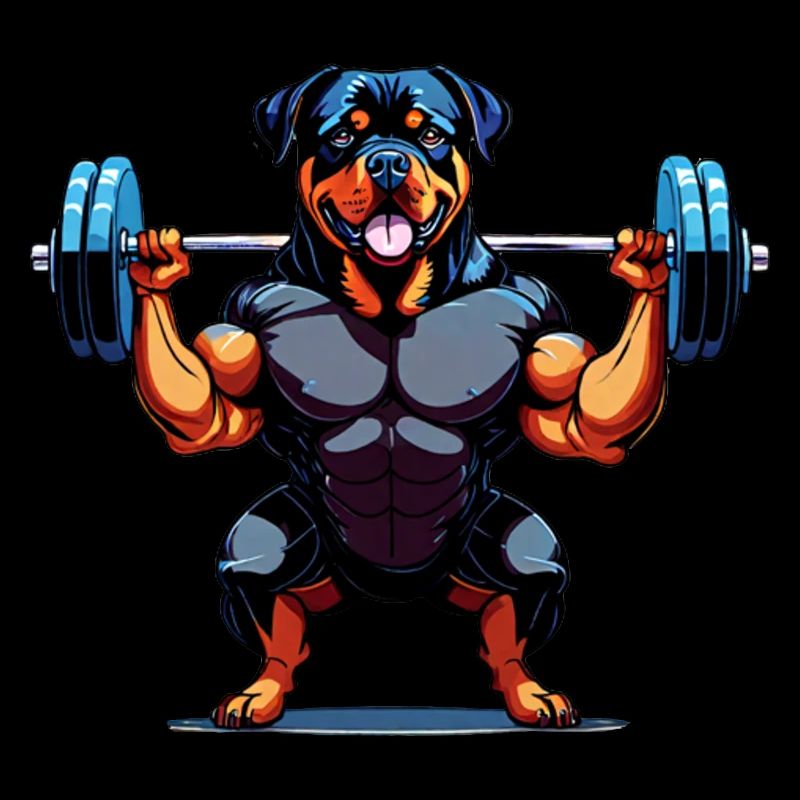 Rottweiler bodybuilder