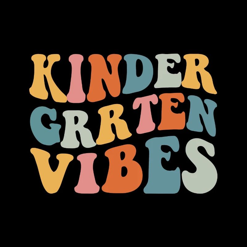 Groovy Hello Kindergarten Vibes Professeur rétro