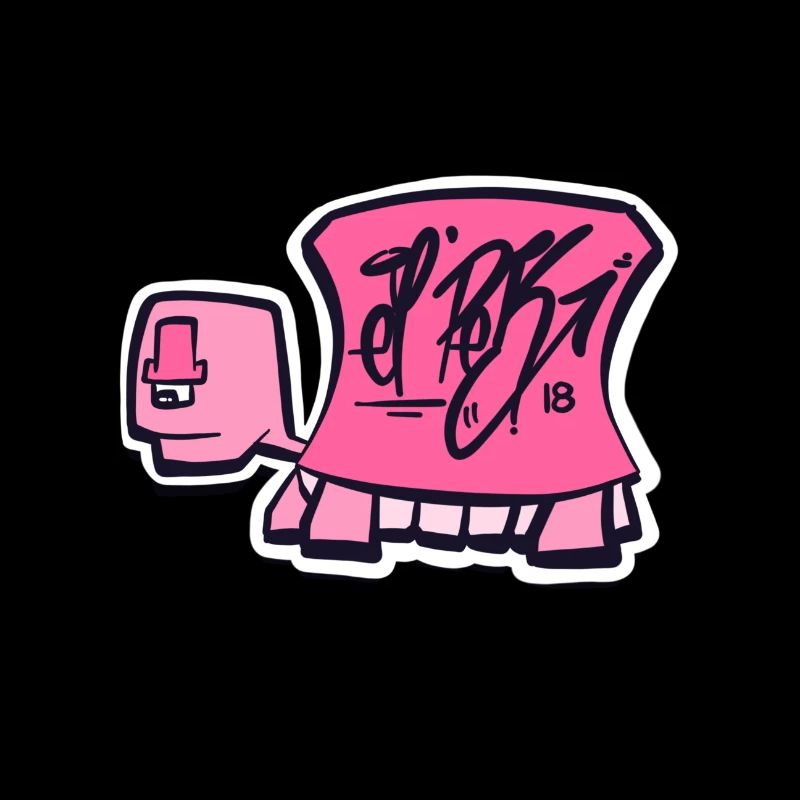 Tag turtle / Pink turtle logo