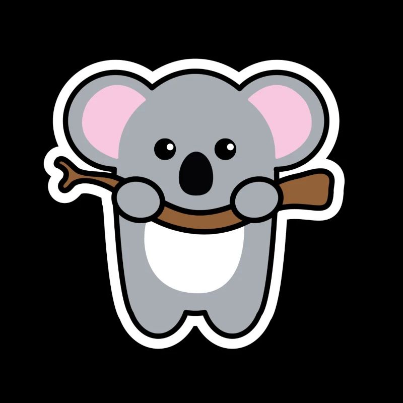 Koala bébé sur l'arbre - idée cadeau