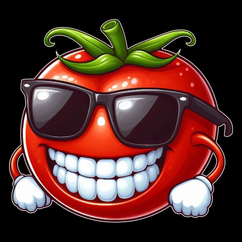 Cool Tomato Sunglasses Red Fruit Funny