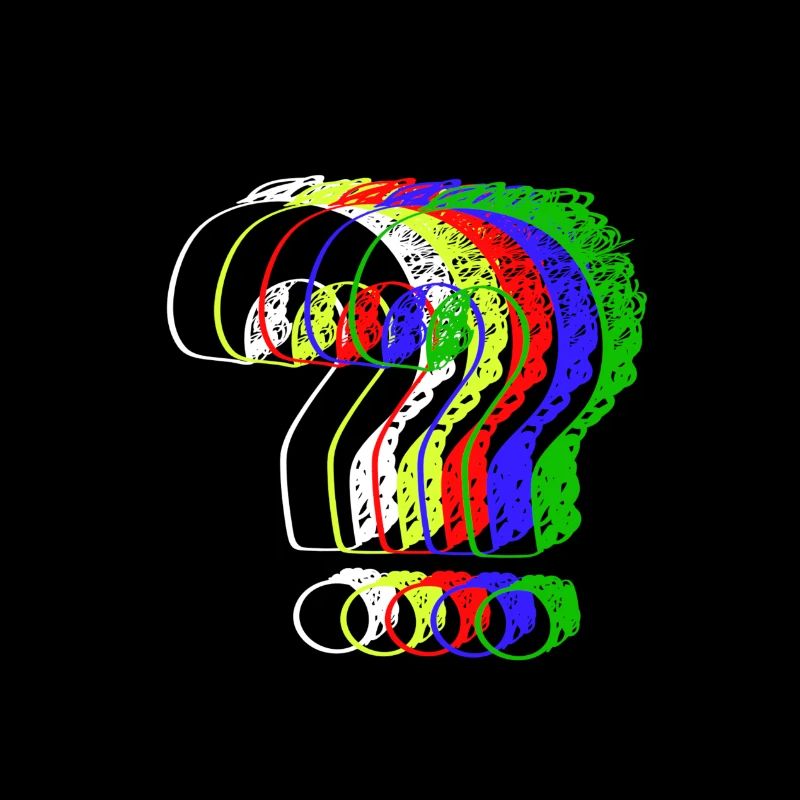 Colorful question marks
